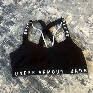 Under Armour Black and White Sports Bra